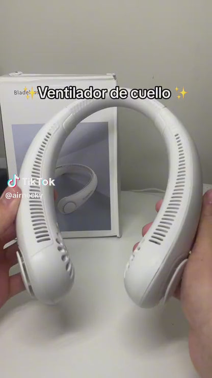 Ventilador de cuello personal portátil e inalámbrico